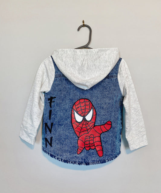 Spider Man themed Denim Jacket