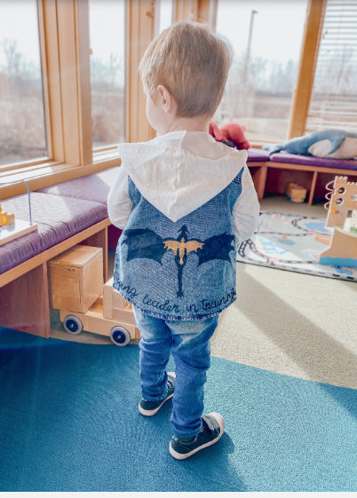 Fourth Wing Toddler Denim Jacket