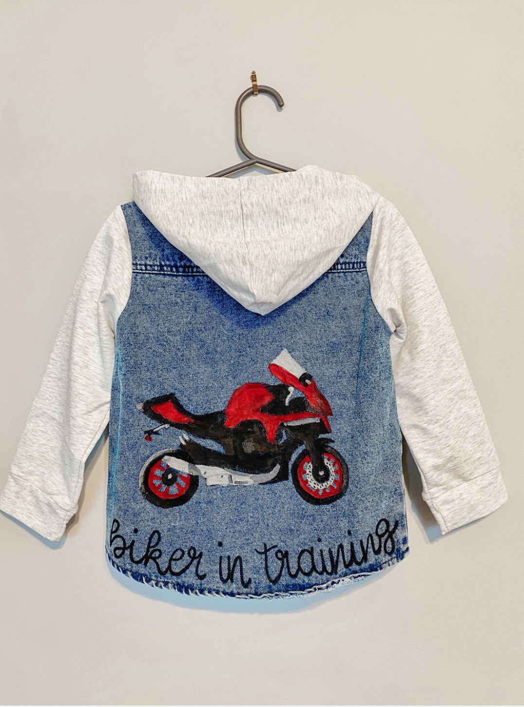 Biker Toddler Denim Jacket